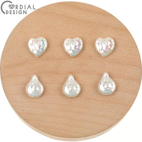 Cordial Design 100Pcs Jewelry Accessories/Imitation Pearl Beads/DIY Beads Making/Hand Made/Aurora Effect/Earring Findings