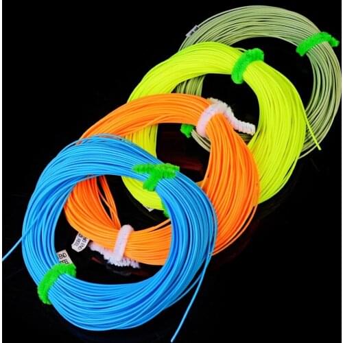 100FT Weight Forward Fly Fishing Line WF-2F/3F/4F/5F/6F/7F/8F Fly Line 3 Colors Floating Fishing Line Pesca Peche