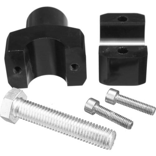 2Pcs Black Universal Motorcycle 25Mm 1 Inch Handlebar Risers Clamp For Harley For Suzuki For Yamaha