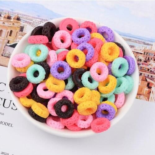 20pcs/lot Resin doughnuts,kawaii food flatback Cabochons for phone decoration.scrapbooking