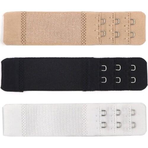 3Pcs Nylon Bra Extenders Enlarge Women Bra Strap Extender Buckle Intimates Bra Accessories 1/2/3 Hooks Clasp Straps Sewing Tool