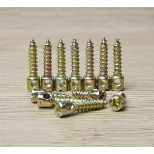 30pcs M4 Philips cross screw slotted round head self-tapping screws carbon steel nickel plating one hole sealing 8-20mm length