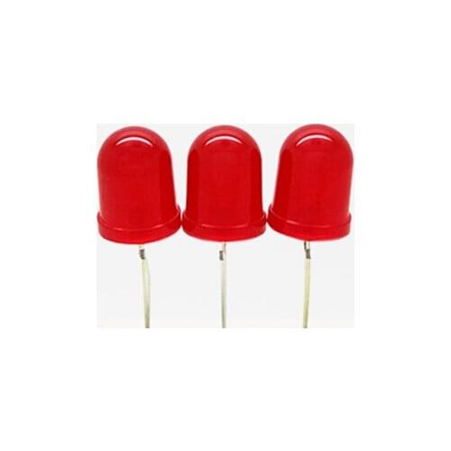 500PCS x 10mm Color Lens Red Blue White Yellow Jade Green Diffused Round Superbright Long Leg Light Emitting Diode LED Lamp