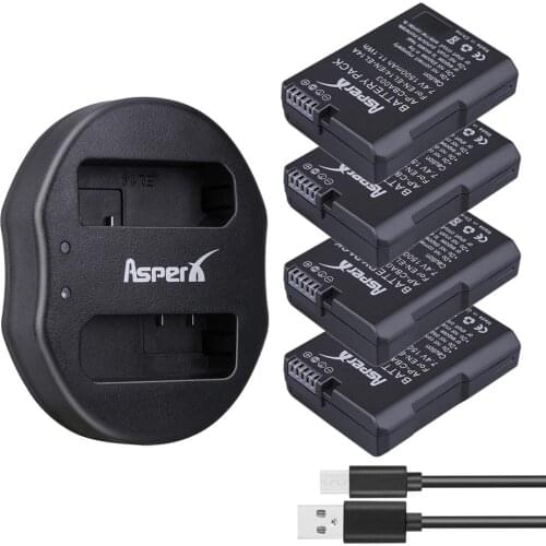 2Pcs EN-EL14 EN EL14 EN-EL14a Rechargeable Battery + USB Dual Charger for Nikon P7800 P7000 D5600 D5500 D5300 D5200 D3200 3100