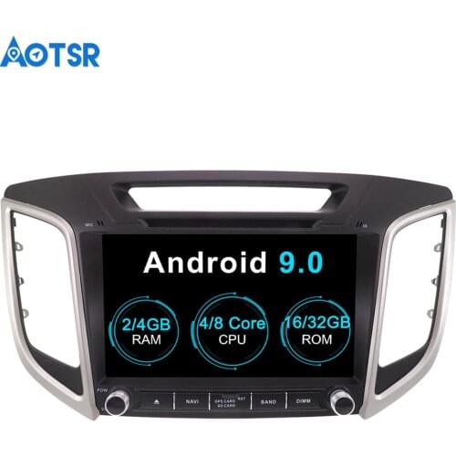 Aotsr Android 9.0 GPS Navigation Car DVD Player For HYUNDAI IX25 CRETA 2014-2018 Multimedia Radio Recorder 2 DIN 4G+32G 2G+16G