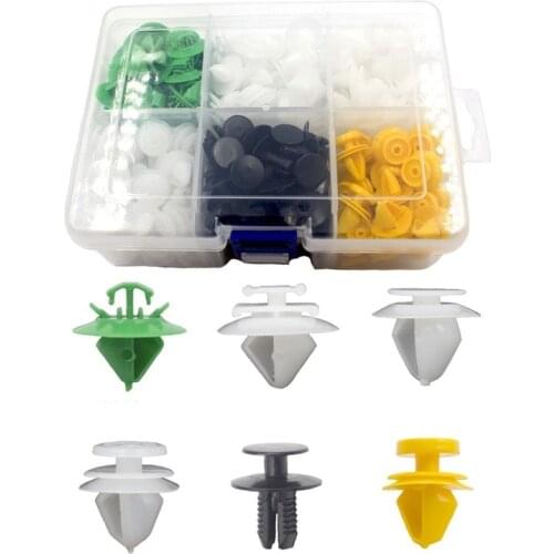 Set box Car Retaining Clamp Fixed Door Bumper for Peugeot 307 206 308 Citroen Auto Threshold Door Trim Panel Retainer Clips