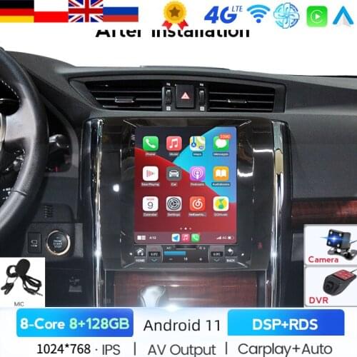 Vertical Screen Tesla Style Android Car Dvd Multimedia Player For TOYOTA REIZ Mark X 2010 2011 2012 - 2018 Car Radio Automotivo
