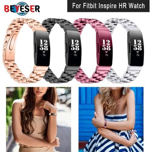 Stainless Steel Metal Wrist Strap for Fitbit Inspire HR Watch Replacement Bands Bracelet for Fitbit Inspire Smart Accessories