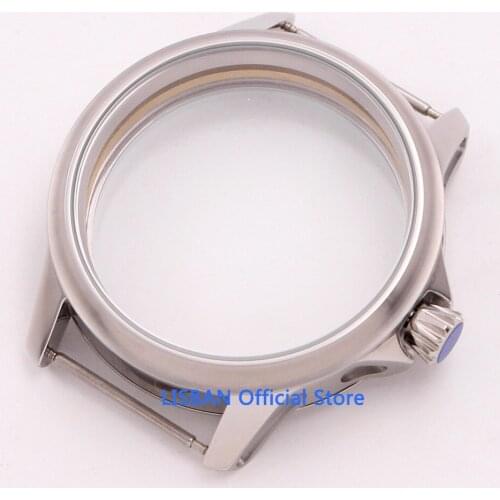 45mm Stainless Steel watch case fit ETA 6497,6498 ST36 hand winding movement watch parts