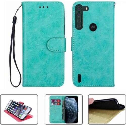 For Motorola One Fusion XT2073-2 OneFusion 6.5" Wallet Case High Quality Flip Leather Phone Shell Protective Cover Funda