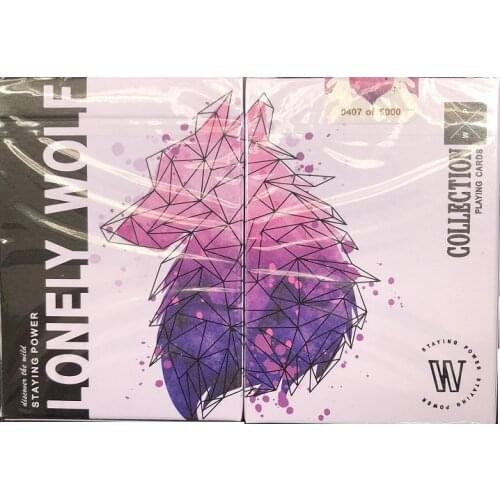 Purple Lonely Wolf Playing Cards Poker Size USPCC Collectable Deck Card Games Magic Tricks Magic Props