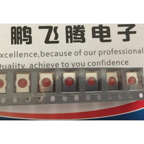 Germany RAFI MICON 5 SMT red touch switch 6.4*5*3.5mm Keyboard dustproof silicone keys patch 6 feet 1.14.002.111/0000