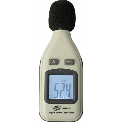 BENETECH GM1351 Digital Sound Level Meter Noise db Measuring Tester 30-130dBA LCD Screen Noise Decibel Monitor Pressure Tester