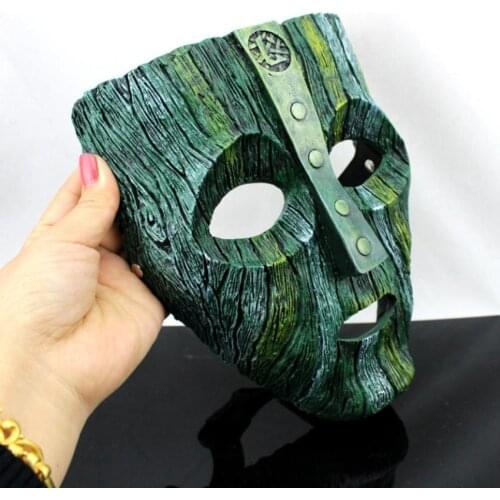 Son of the Mask 2 Loki Cosplay Anime Carnival Party Half Face Children Adults Kids Halloween Prop Resin Strange Funny Masks