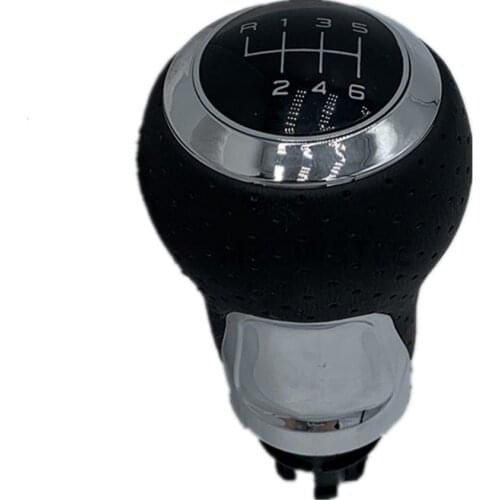 New 6 Speed Leather Gear Shift Knob Manual Leather For Audi A4 S4 B8 8K A5 8T Q5 8R S Line 2007-2015