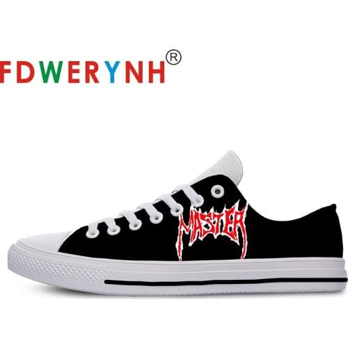 Master Band Most Influential Metal Bands of All Time Mens Low-top Casual Shoes 3D Pattern Logo Men Shoes