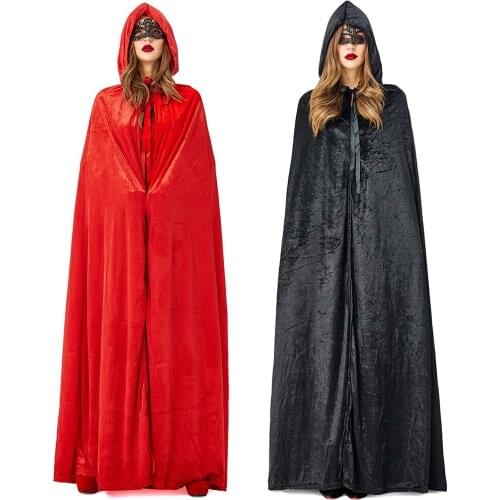 Mexico Day of The Dead Gothic Scary Vampire Witch Capes Halloween Carnival Party Horror Horror Devil Hooded Cloak Costume