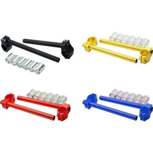 Motorcycle CNC Aluminum Alloy Cafe Racer Handlebar Clip On Clip Ons Adjustable Separate Handle Bars Fork Handlebar