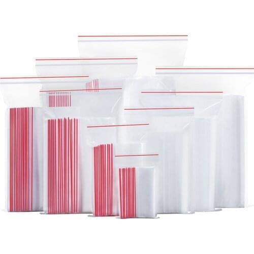 1.6 X 2.4 Inch 500pcs Small Plastic Bags Clear Reclosable Zip Plastic Poly Bags with Resealable Lock Seal Zipper