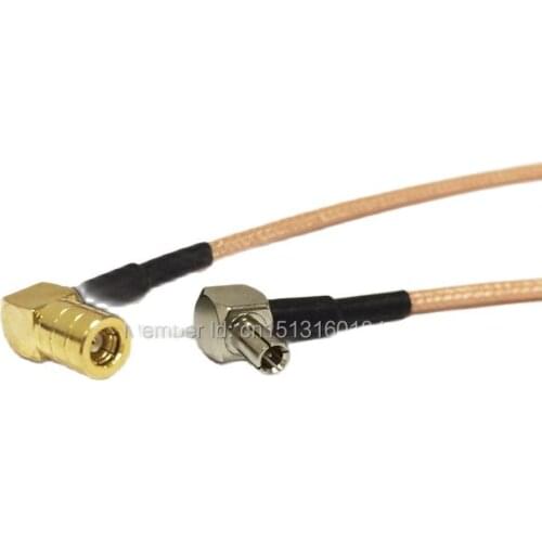 New Wireless Modem Wire SMB Female Jack Right Angle To TS9 Male Plug RG316 Cable Pigtail 15CM 6"