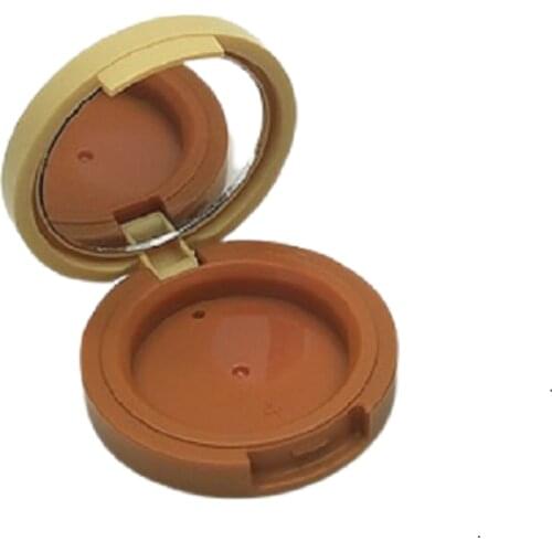 27mm New Empty Round Eyeshadow Case Powder Compact Cosmetic Container With Mirror Plastic Packaging Box Makeup Palette 50pcs/Lot