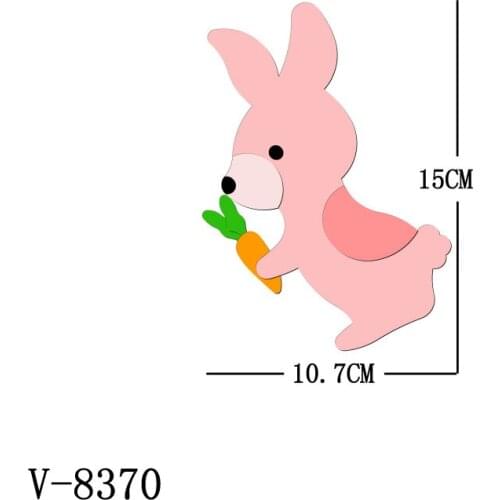 New rabbit Cutting Dies Scrapbooking /Multiple Sizes /V-8370