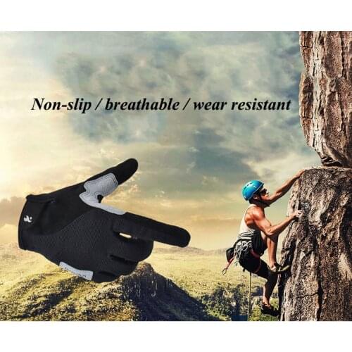 Boodun Gloves Men Anti-slip Outdoor Sports Full Finger Bicycle Mittens Gloves Hiking Cycling Gloves Fishing Motorcycle Gloves