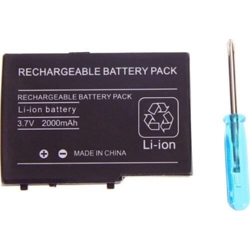 Rechargeable Lithium-ion Battery + Screwdriver Replacement Tool Compatible with DSL NDS Lite,Great Performance