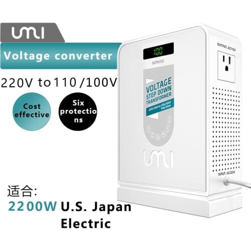 UMI3000w Travel 220v to 110v Step Down High Voltage Electrical Power Transformer Converter For American Appliances Using In Aisa