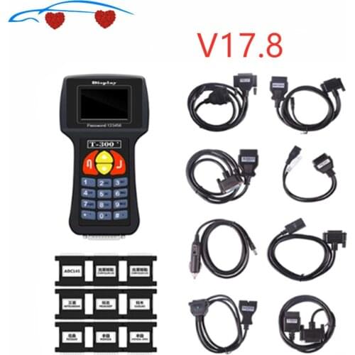 Professional T-300Key Programmer T300 V17.8 Auto Car Transponder Decoder English or spanish T 300 maker Support Multi brand Cars
