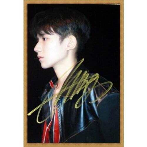 Hand signed TFBOYS Wang Yuan autographed photo 6 inches free shipping 012018