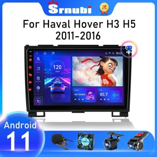 Srnubi Android 10 Car Radio For Haval Hover Great Wall H3 H5 2011-2016 Multimedia Video Player Navigation GPS 2din DVD Head Unit
