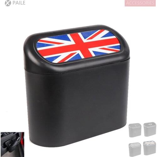 Union Jack Checkered style Car Storage Box Trash Can For General