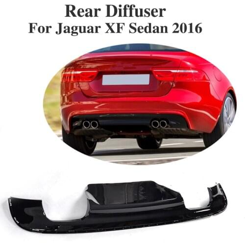 Car Styling PP Car Rear Bumper Lip Spoiler Diffuser For Jaguar XF Sedan 4-Door 2016