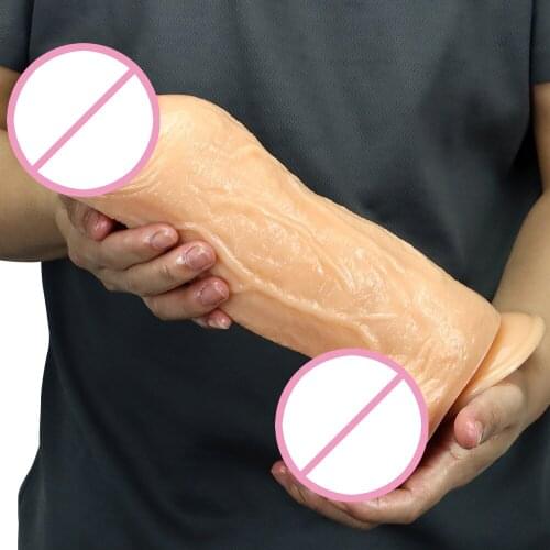 Super Huge Realistic Dildo Female Masturbator Artificial Penis Big Dick Vaginal Massage Thick Dildo Adult Sex Toys For Women