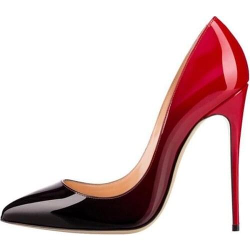 Moraima Snc Woman Shoes Sexy Pointed Toe High Heel Pumps Mixed Colors Thin Heels Dress Heels 12cm Stiletto Wedding Shoes