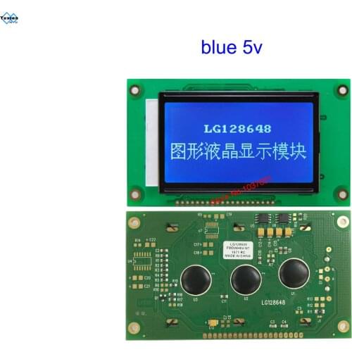 Big size 12864 lcd display panel LG128648 NT7108 113X65mm Compatibel LM12864 TM12864 MG12864 WG12864 AG12864 SGS12864