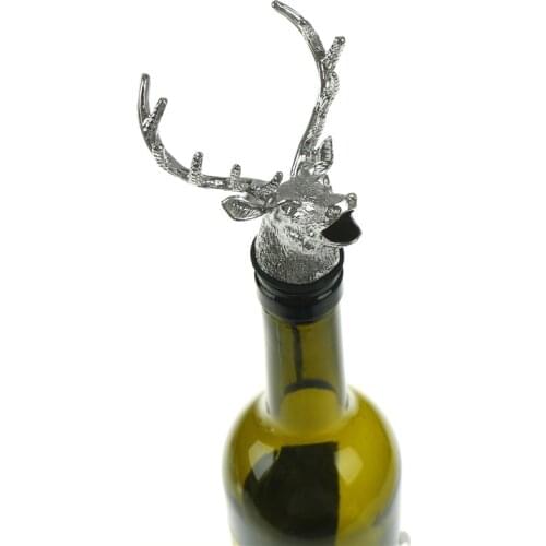 1pc Creative Deer Head Red Wine Pourer Aerator Bottle Accessory Stopper Wine Server Gift Wine tools Bar Tools