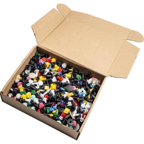 1000pcs Colorful Car Door Bumper Fenders Fenders Rivets Push Pin Clips Kit Placement on Vehicle Left, Right, Front, Rear