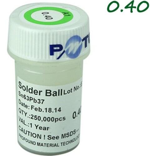 250K 0.4mm BGA Solder Balls PMTC leaded balls