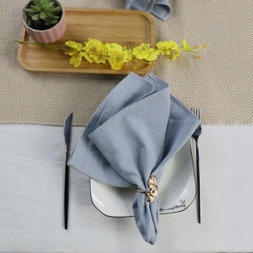 4PCS Ramie Napkins,Kitchen Tableware Durable Flax Towel For Dining Party Holiday Wedding Decoration,Reusable Cloth Table Mat