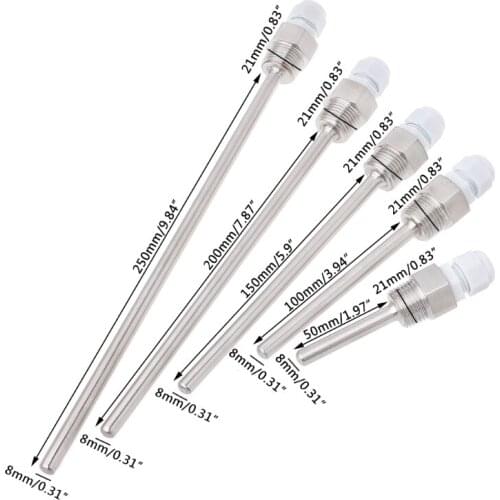 50-250mm Stainless Steel Thermowell 1/2\" NPT Threads For Temperature Sensors
