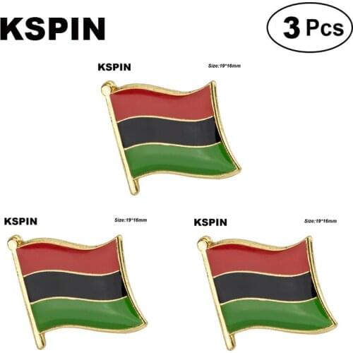 Afro American Lapel Pin Brooches Pins Flag badge Brooch Badges