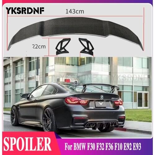 Car Styling Exterior Carbon Fiber Modified GTS Rear Spoiler Tail Trunk Lip Wing Decoration Fit For BMW F30 F32 F36 F10 E92 E93