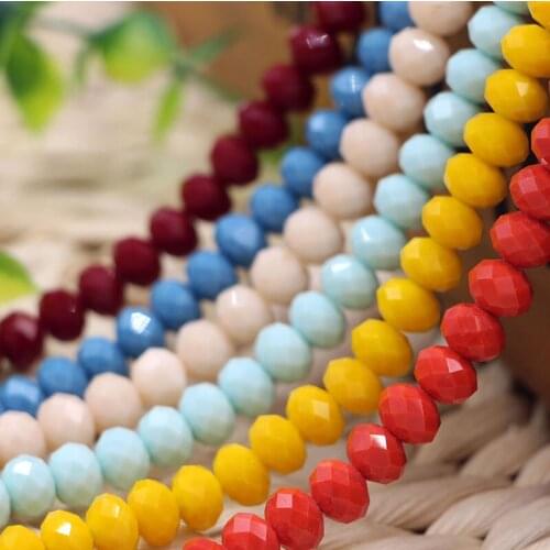 Free shipping multi color 8mm 70PCS Glass Czech crystal beads,wheel bead,transit bead,bracelet necklace Jewelry Making