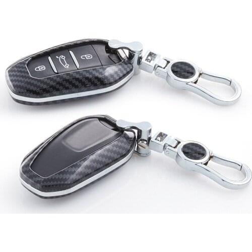 Key Cover Fob Case Chain For Peugeot 508 3008 5008 Citroen C3 C5 Aircross Grand C4 Picasso DS 4S 5 3 7 Crossback DS3 DS5 DS7