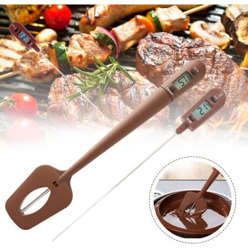 Digital Spatula Thermometer Cooking & Candy Temperature Reader & Stirrer in One Silicone electronic thermometer stirring food