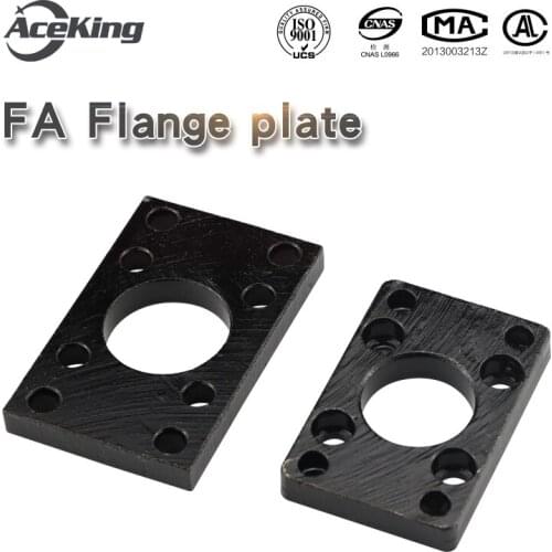 SC Cylinder enclosure square flange plate -FA SC 32/40/50/63/80/100/125cylinder diameter universal fitting mounting plate holder