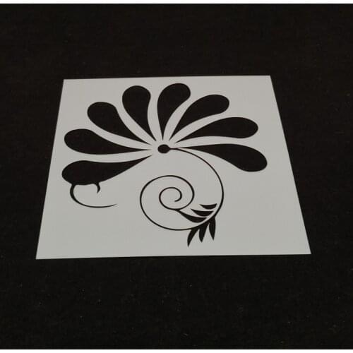 Flower pvc Layering Stencils for DIY Scrapbooking/photo album Decorative Embossing DIY Paper Cards Crafts