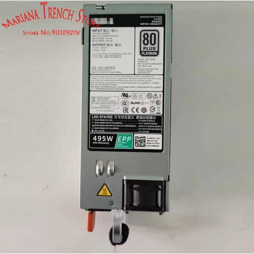 D495E-S1 E495E-S1 for DELL R530 R630 R730 R730XD server 495W EPP power supply